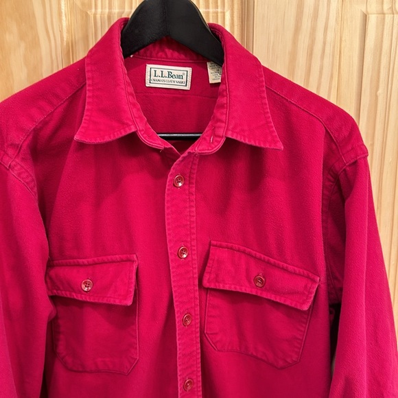 L.L. Bean Chamois Cloth Shirt Men’s Regular Size 16 - Picture 2 of 5